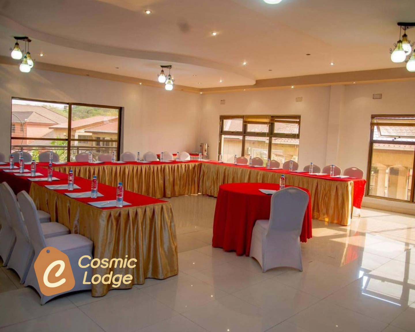 Conference room arranged in a U-shape at Cosmic Hotel